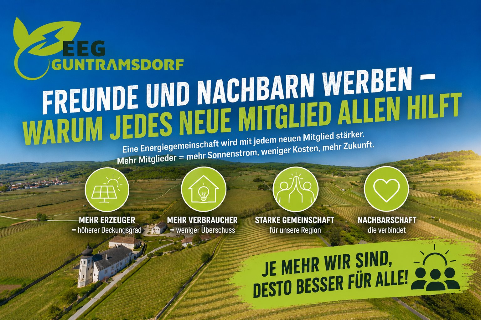 Freunde und Nachbarn werben — warum jedes neue Mitglied allen hilft